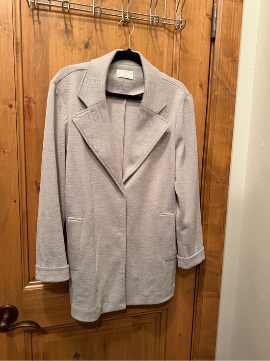 Z Supply Jackets & Blazers - Z Supply Light Beige Textured Notch-Lapel Blazer
